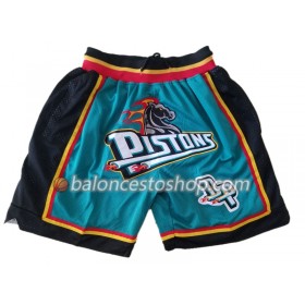 NBA Detroit Pistons Pantalones de Bolsillo para Hombre Verde Swingman